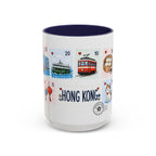 Hong Kong Coffee Mug | Postage Stamp Collage Mug | Travel Souvenir Accent Cup 11oz 15oz