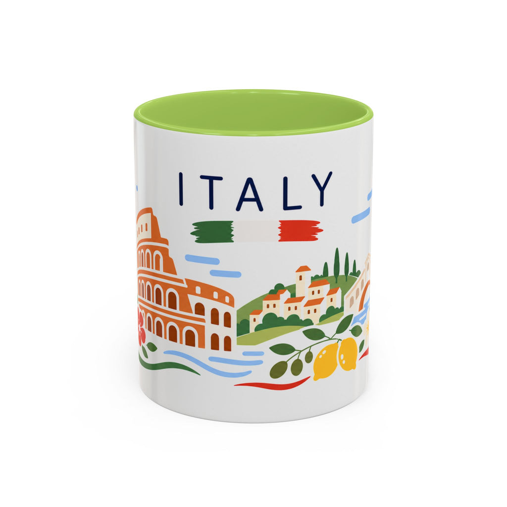 Italy Coffee Mug | Travel Souvenir Accent Mug | Country Gift Ceramic Cup 11oz 15oz