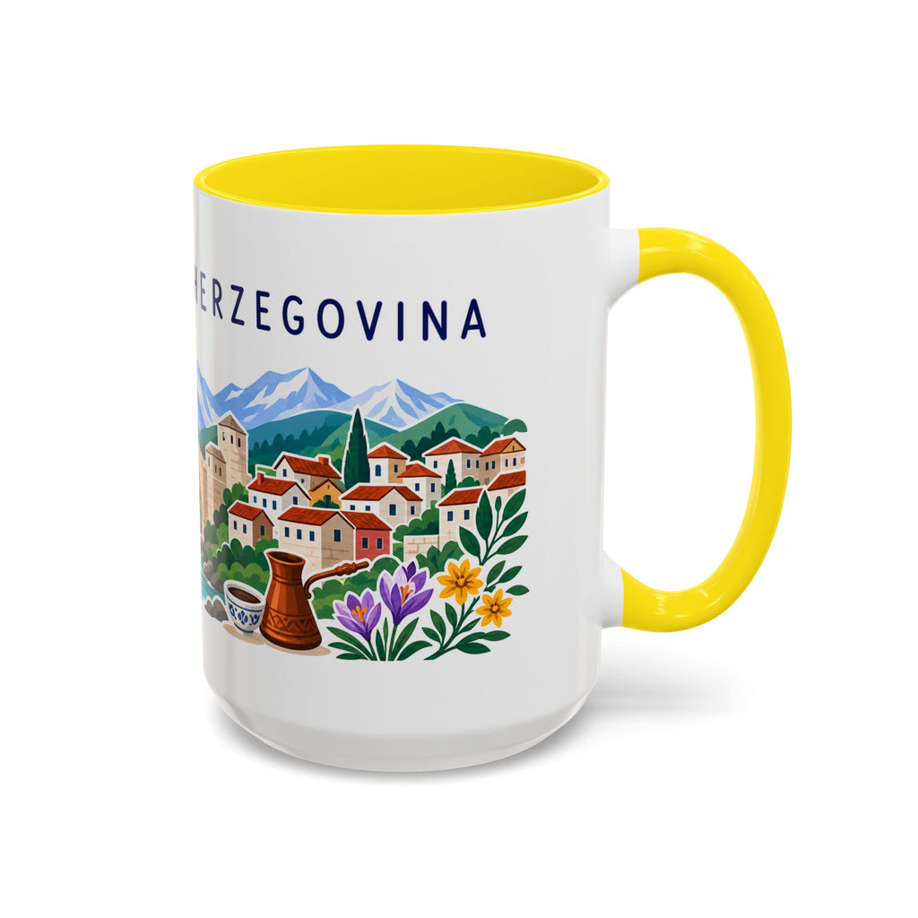 Bosnia and Herzegovina Coffee Mug | Travel Souvenir Accent Mug | Country Gift Ceramic Cup 11oz 15oz
