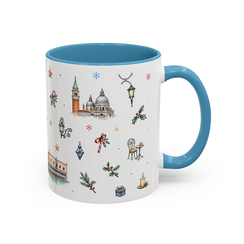 Venice Christmas Mug | Watercolor City Souvenir, Travel Memory Cup
