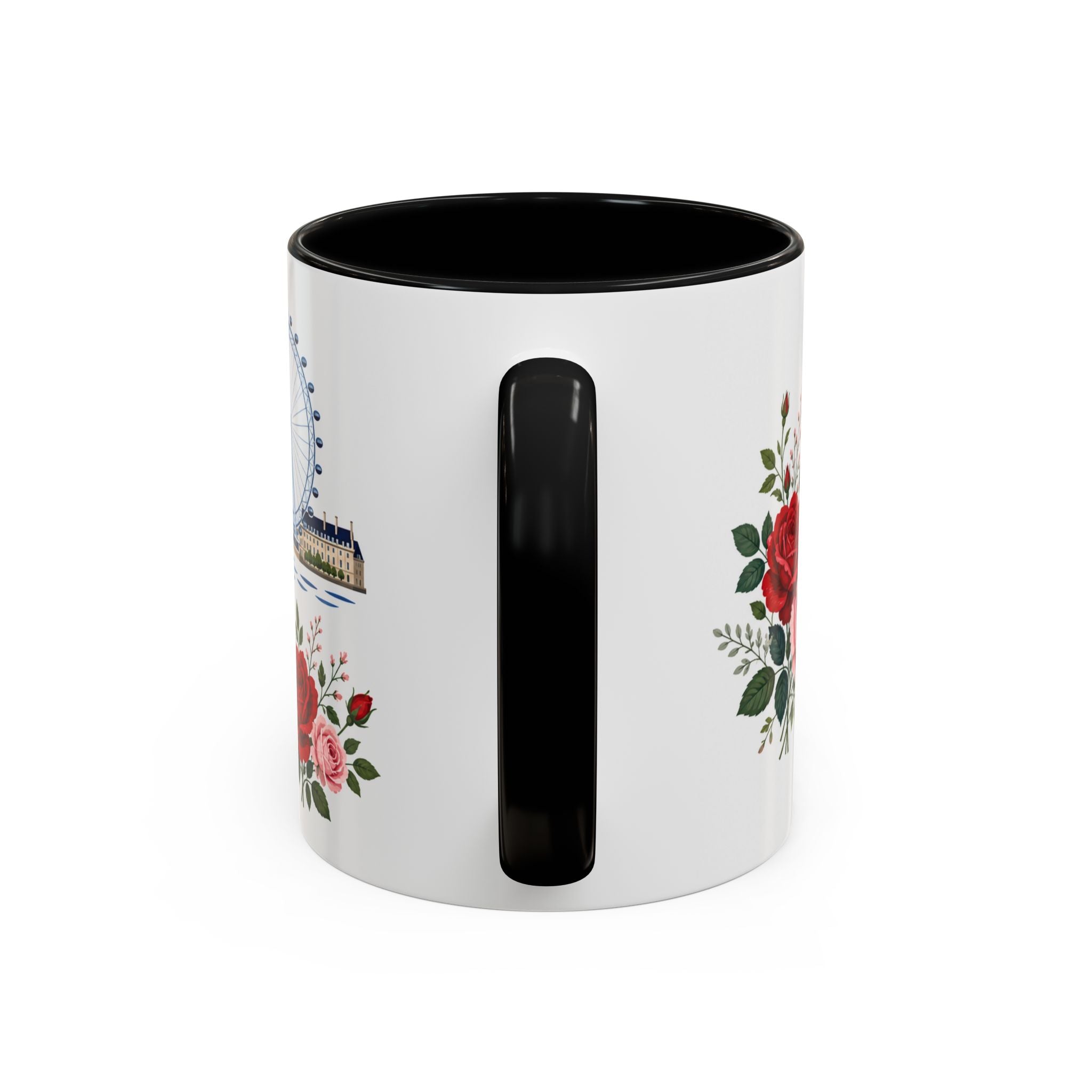 London Coffee Mug | United Kingdom Travel Souvenir | Porcelain Decal City Gift | 11oz 15oz Accent Mug