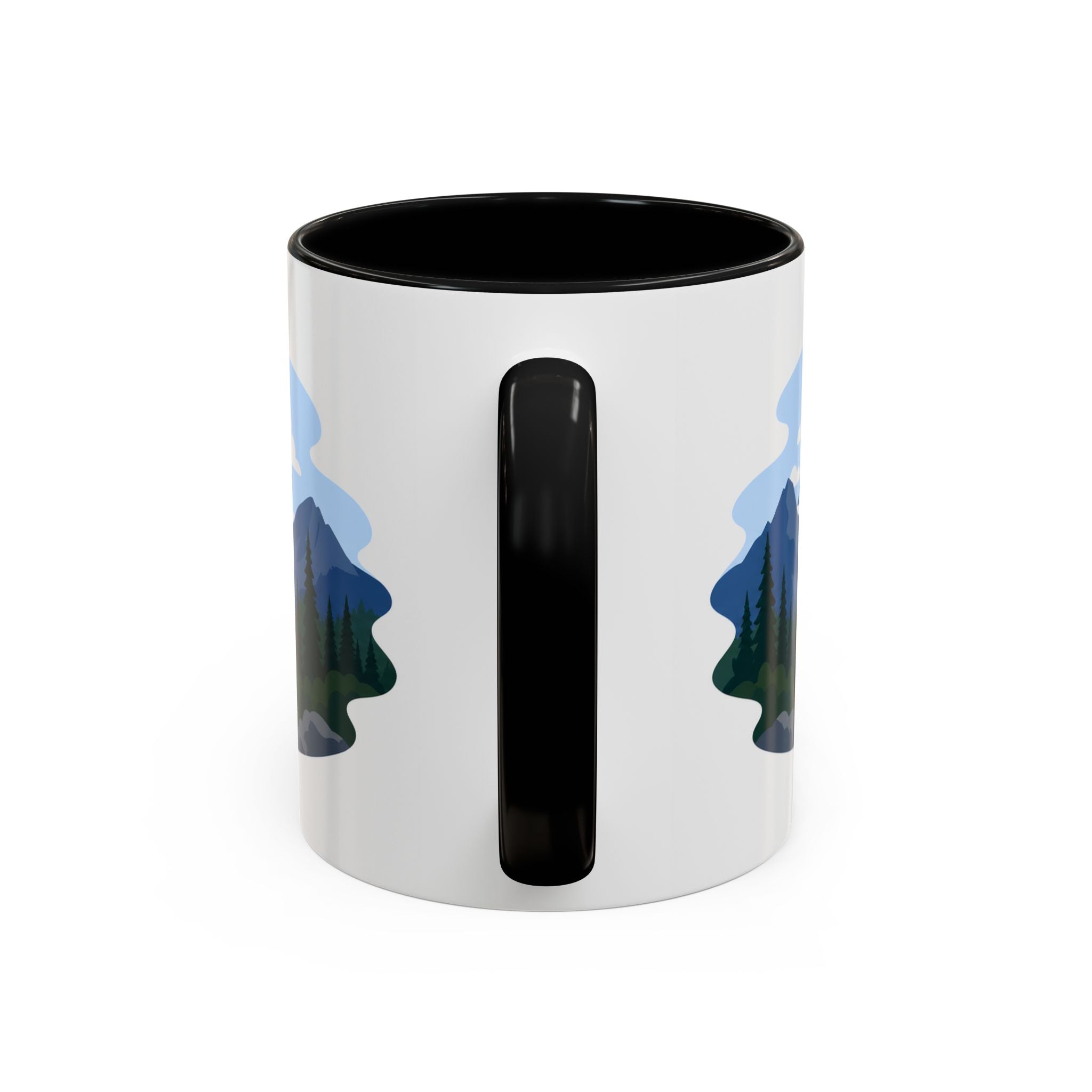 North Cascades National Park Coffee Mug | Solid Color Block Park Souvenir | 11oz 15oz Accent Mug