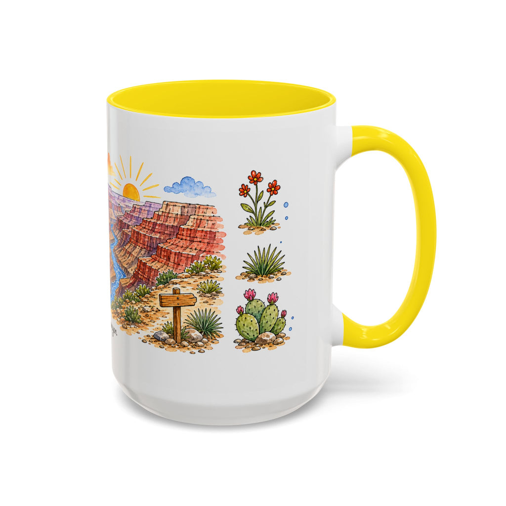 Grand Canyon National Park Mug | US Travel Souvenir Accent Coffee Mug | 11oz 15oz Ceramic Cup