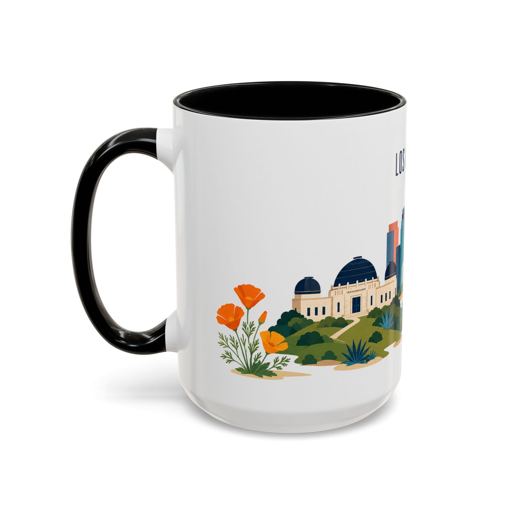 Los Angeles Coffee Mug | United States Travel Souvenir | Porcelain Decal City Gift | 11oz 15oz Accent Mug