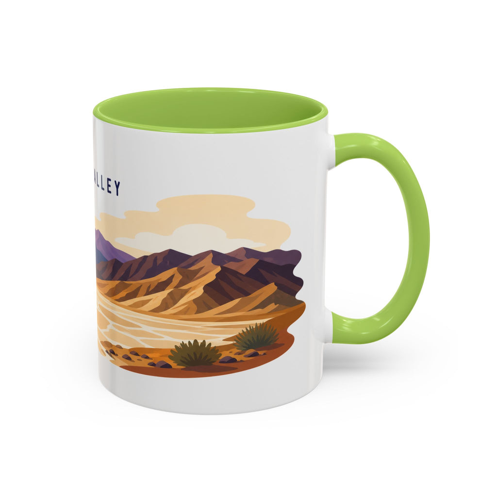 Death Valley National Park Coffee Mug | Solid Color Block Park Souvenir | 11oz 15oz Accent Mug