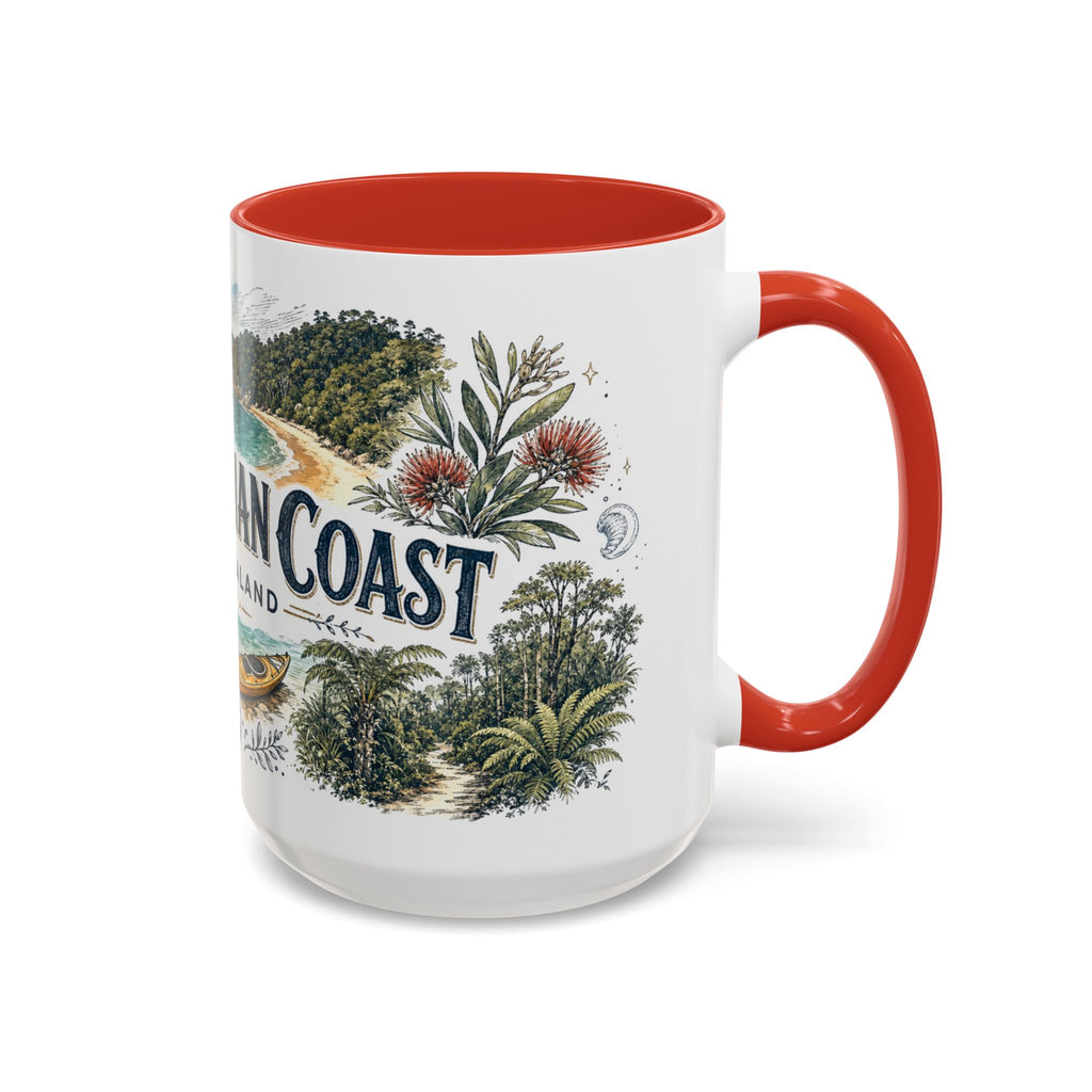 Abel Tasman Coast Mug, New Zealand Travel Souvenir, Bucket List Gift, Accent Ceramic Coffee Mug 11oz 15oz