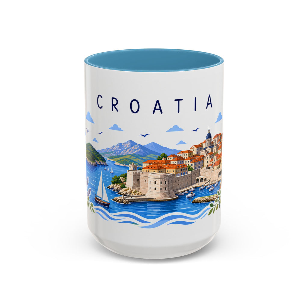 Croatia Coffee Mug | Travel Souvenir Accent Mug | Place Gift Ceramic Cup 11oz 15oz