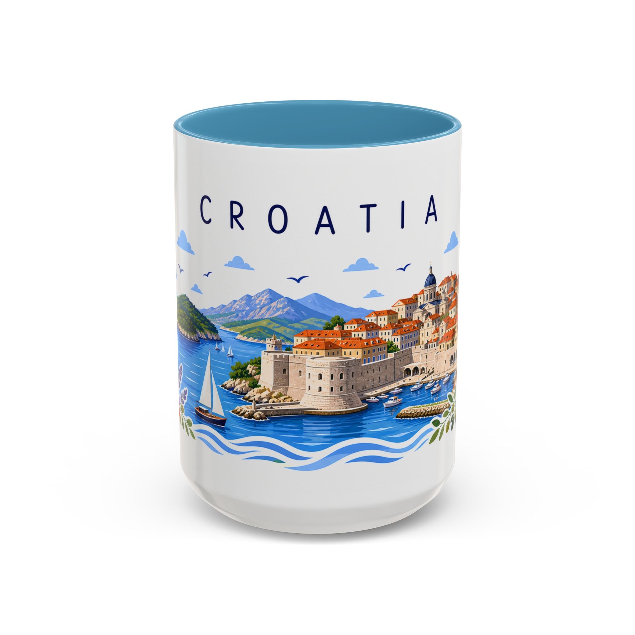 Croatia Coffee Mug | Travel Souvenir Accent Mug | Place Gift Ceramic Cup 11oz 15oz