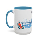 Busan Coffee Mug | South Korea Travel Souvenir | Porcelain Decal City Gift | 11oz 15oz Accent Mug