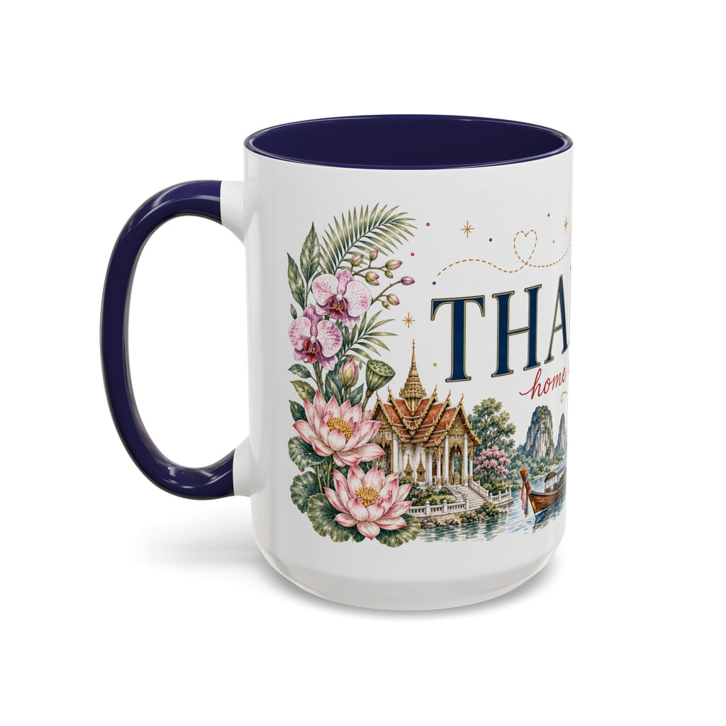 Thailand Home Country Mug | Moving Away Gift | Long Distance Friendship | 11 oz 15 oz Accent Mug