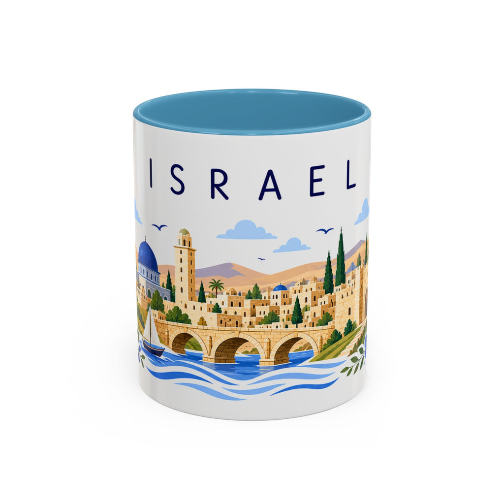 Israel Coffee Mug | Travel Souvenir Accent Mug | Place Gift Ceramic Cup 11oz 15oz