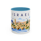 Israel Coffee Mug | Travel Souvenir Accent Mug | Place Gift Ceramic Cup 11oz 15oz