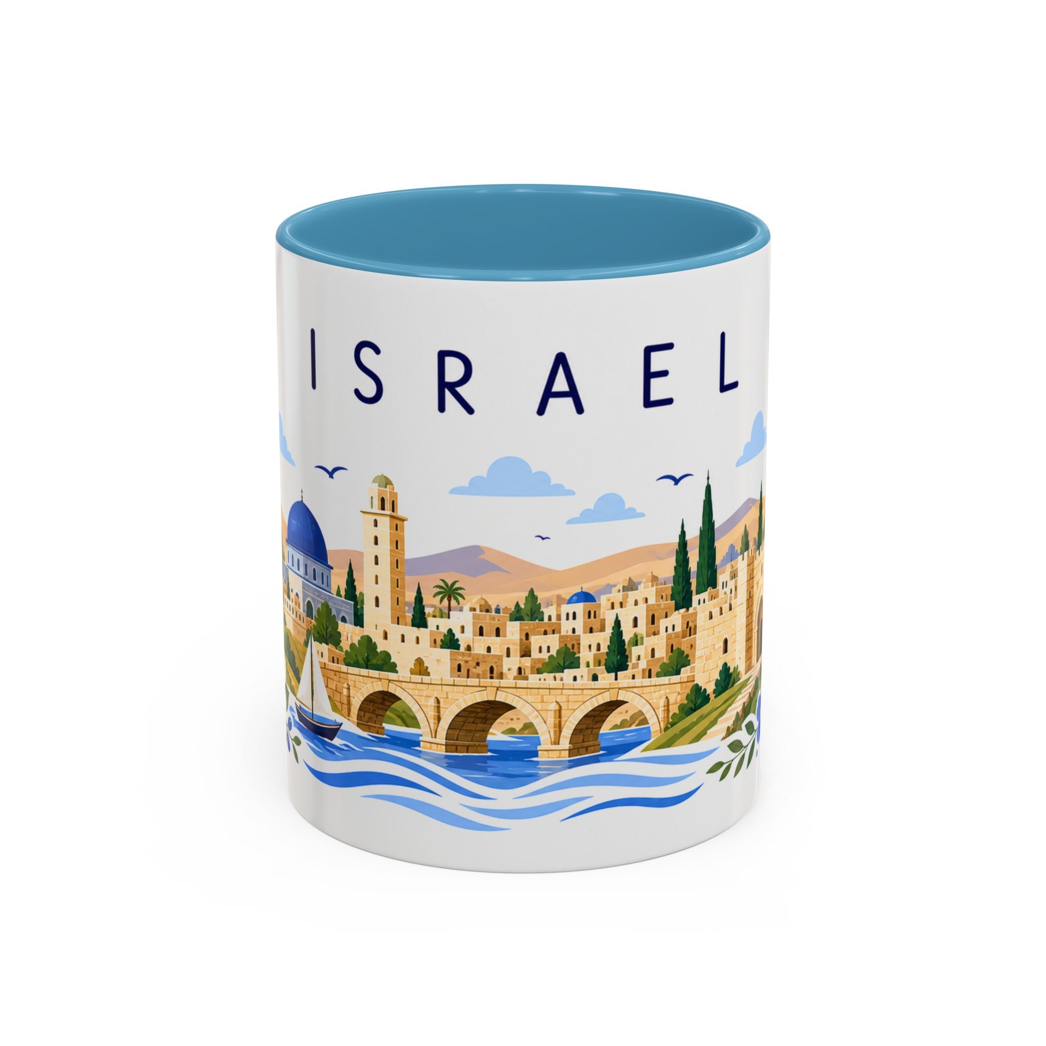 Israel Coffee Mug | Travel Souvenir Accent Mug | Place Gift Ceramic Cup 11oz 15oz