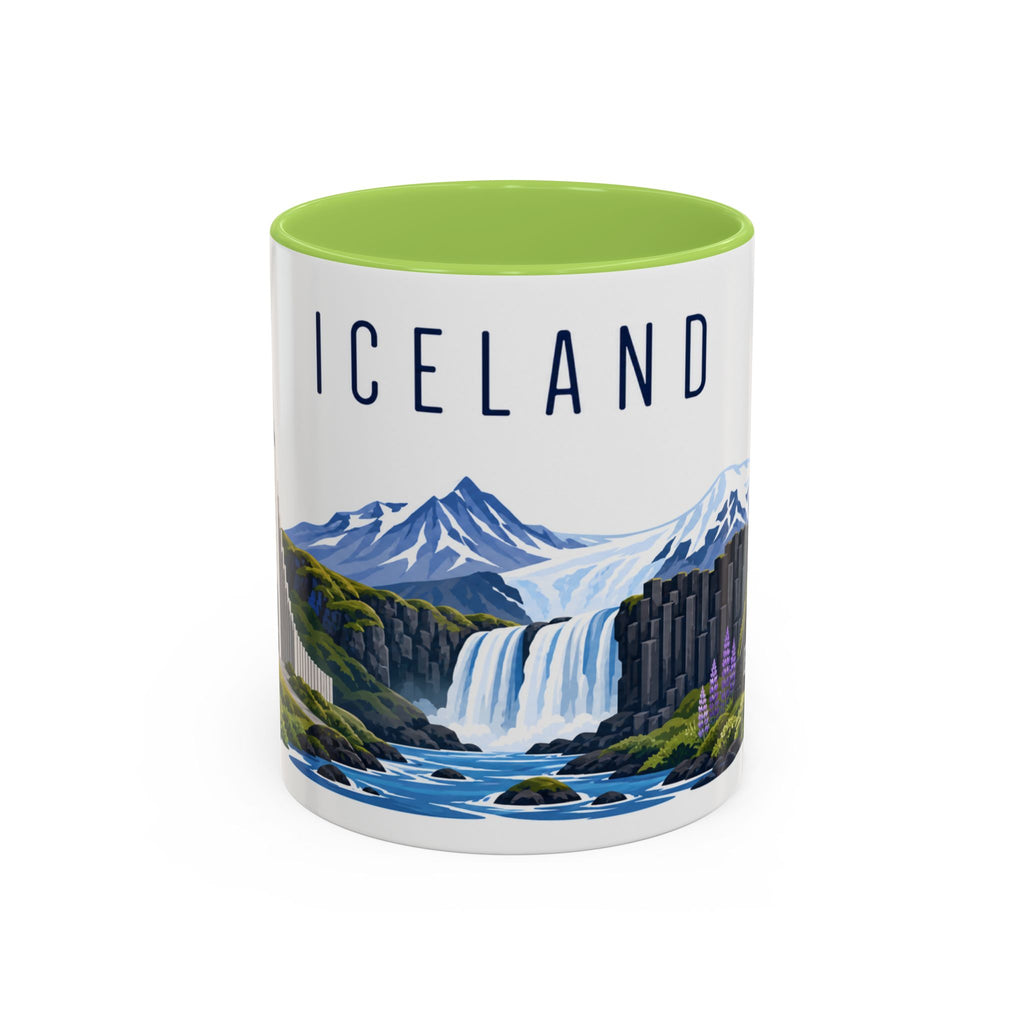 Iceland Coffee Mug | Travel Souvenir Accent Mug | Country Gift Ceramic Cup 11oz 15oz