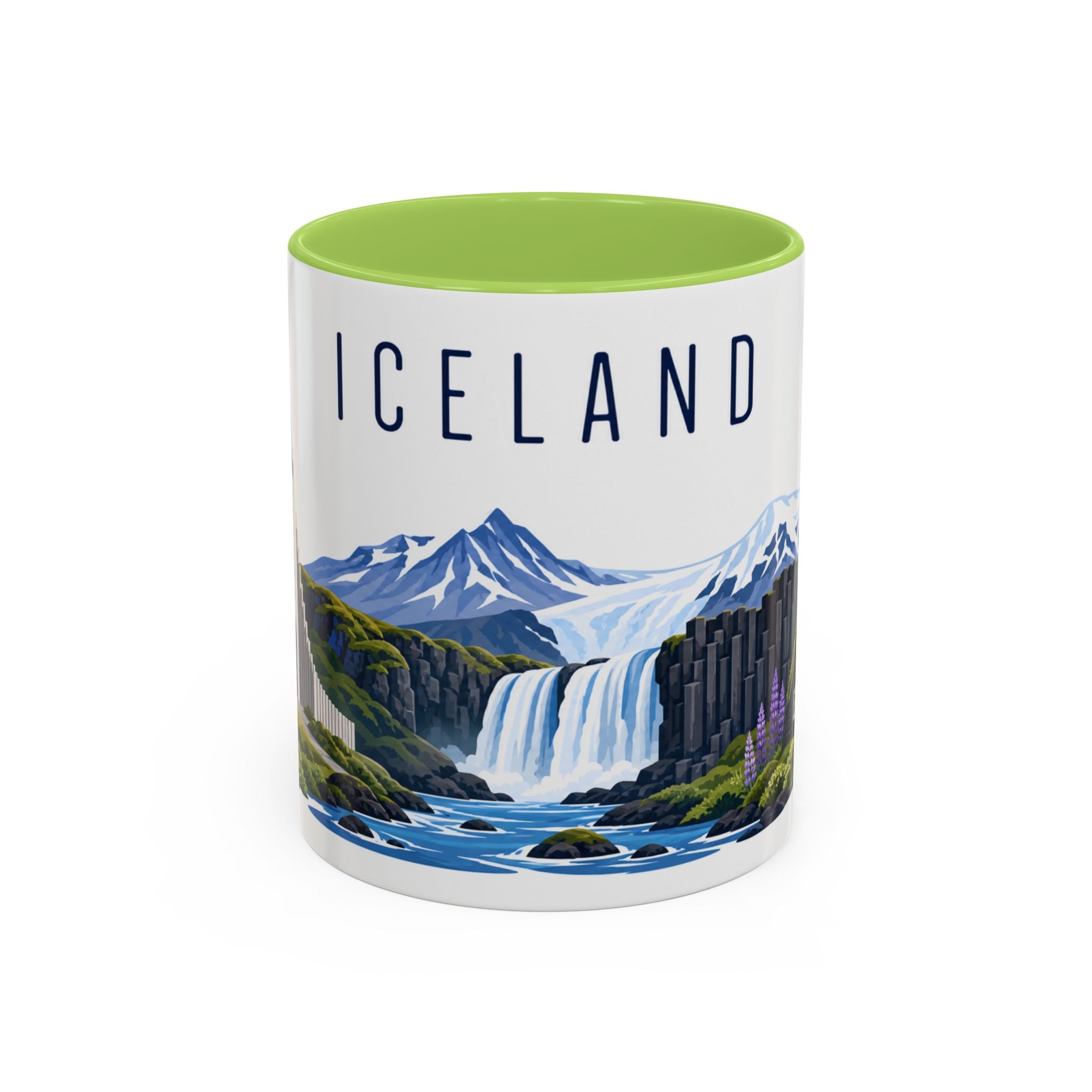 Iceland Coffee Mug | Travel Souvenir Accent Mug | Country Gift Ceramic Cup 11oz 15oz