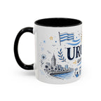 Uruguay Soccer Coffee Mug | World Cup Fan Gift | Accent Color Ceramic 11oz 15oz Match Day Cup