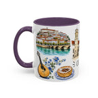 Coimbra Illustrated Travel Mug | City Souvenir Accent Coffee Mug | 11oz 15oz Ceramic Cup