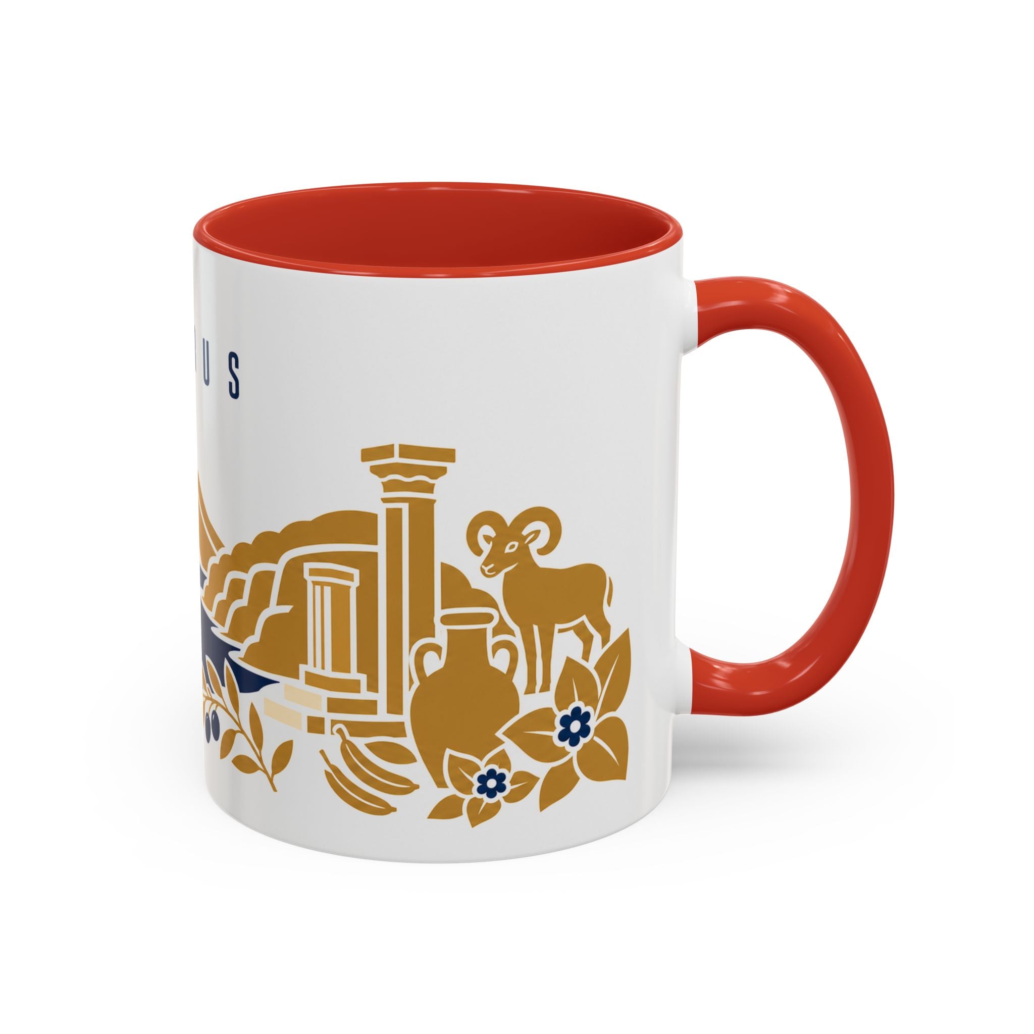 Cyprus Coffee Mug | Travel Souvenir Accent Mug | Country Gift Ceramic Cup 11oz 15oz