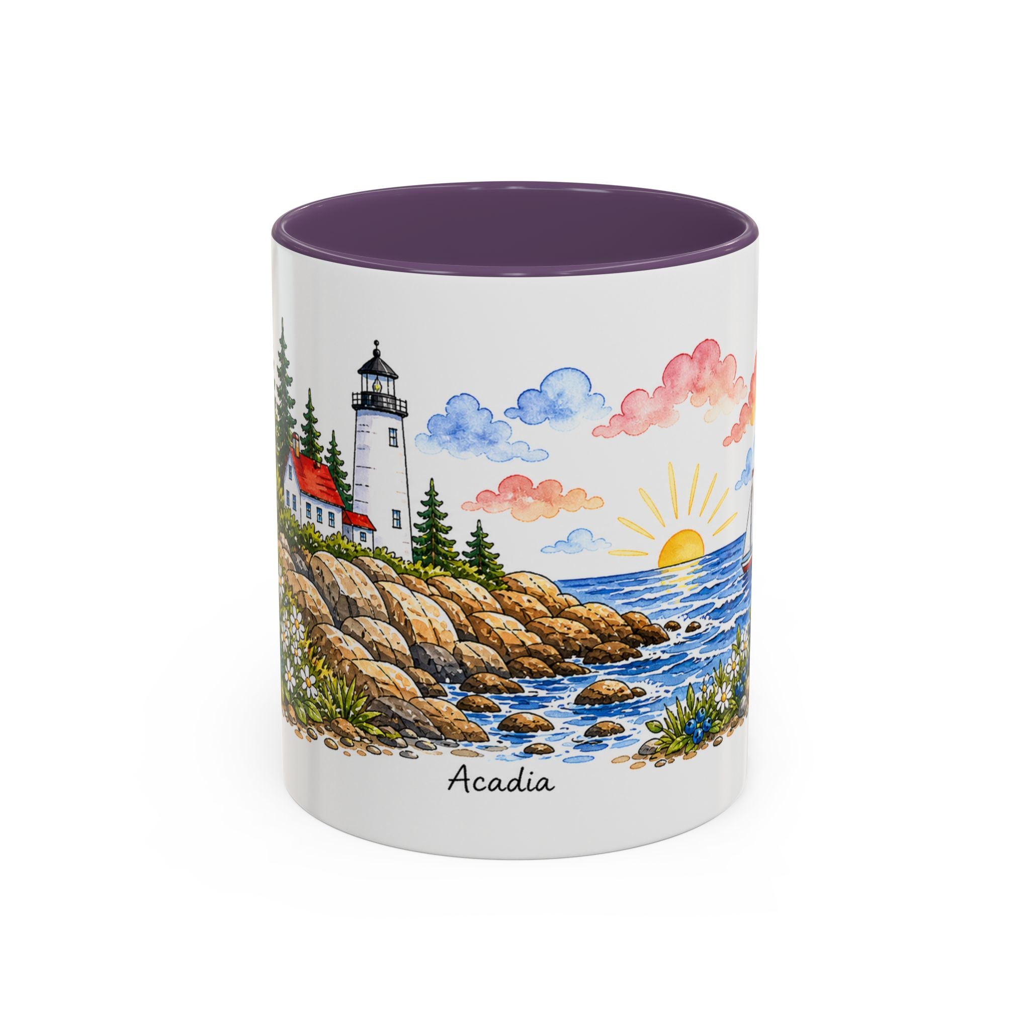 Acadia National Park Mug | US Travel Souvenir Accent Coffee Mug | 11oz 15oz Ceramic Cup
