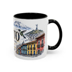 Quito Coffee Mug | Ecuador Travel Souvenir | Vintage Illustrated City Gift | 11 oz 15 oz Accent Mug