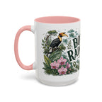 Borneo Rainforest Coffee Mug | Travel Destination Souvenir Gift | Accent Color Ceramic 11oz 15oz