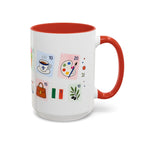 Florence Coffee Mug | Postage Stamp Collage Mug | Travel Souvenir Accent Cup 11oz 15oz