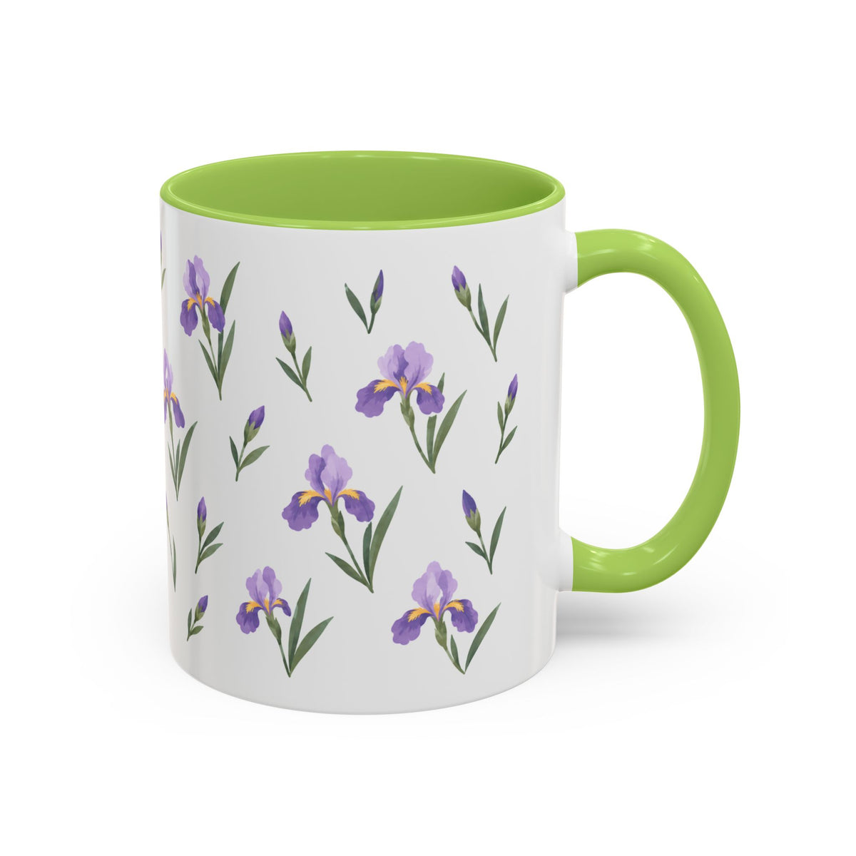 Tennessee Iris Mug, State Flower Floral Coffee Cup, 11oz Botanical Gift