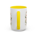 Delaware State Map Mug | Botanical Beach Accent Coffee Cup (11oz/15oz)