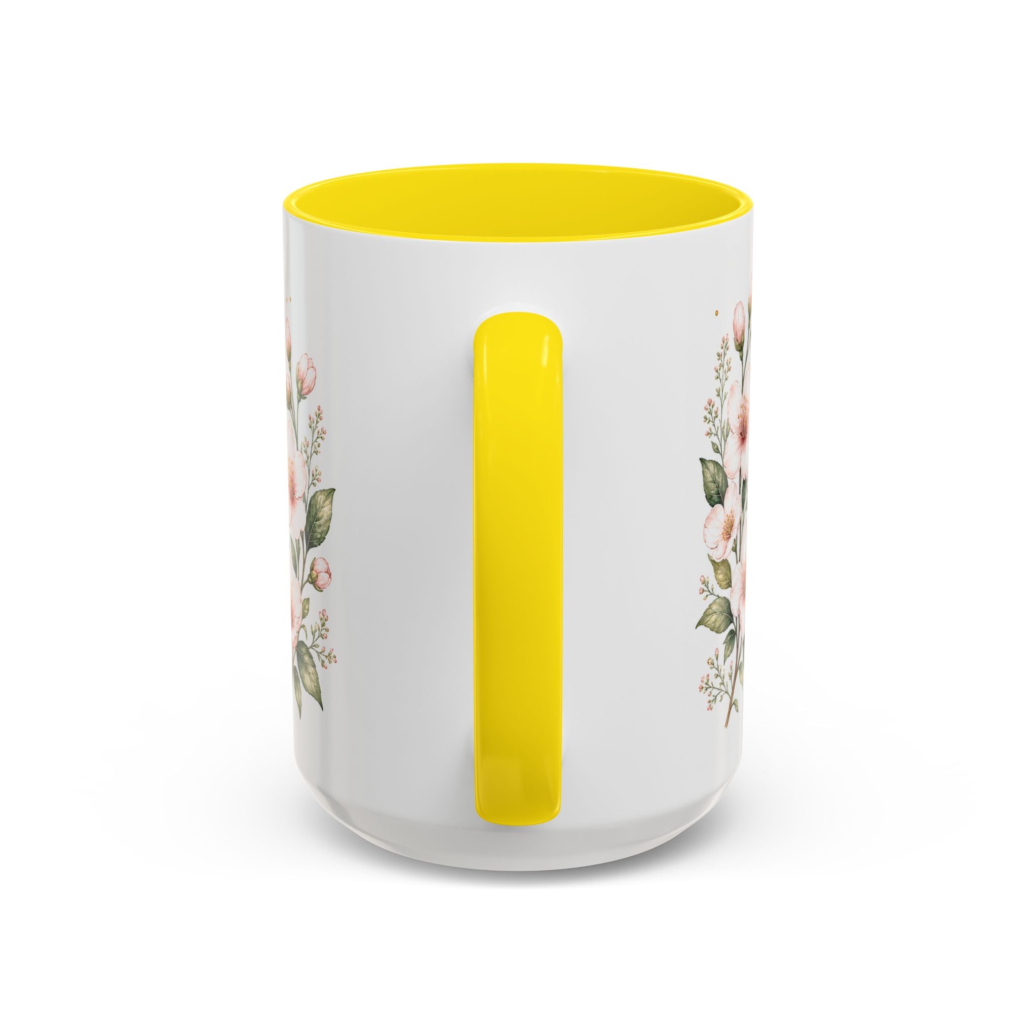 Delaware State Map Mug | Botanical Beach Accent Coffee Cup (11oz/15oz)