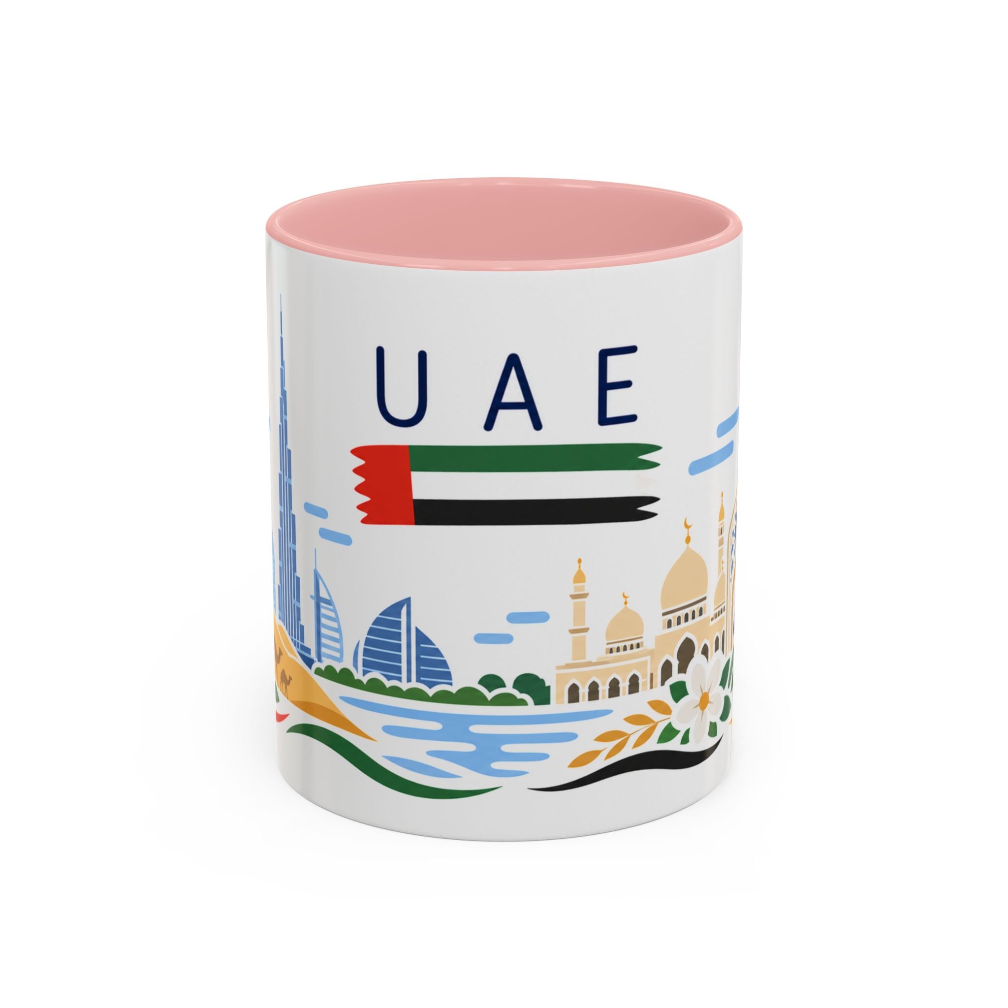 United Arab Emirates Coffee Mug | Travel Souvenir Accent Mug | Country Gift Ceramic Cup 11oz 15oz