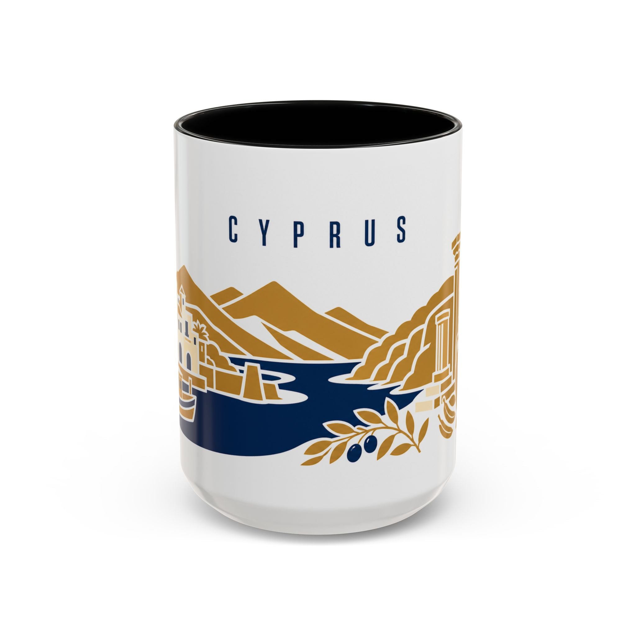 Cyprus Coffee Mug | Travel Souvenir Accent Mug | Country Gift Ceramic Cup 11oz 15oz