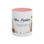 Personalized Reading Teacher Mug | Custom Name Book Lover Coffee Cup | Teacher Appreciation Gift