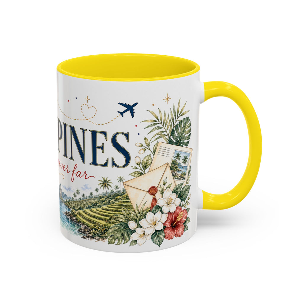 Philippines Home Country Mug | Moving Away Gift | Long Distance Friendship | 11 oz 15 oz Accent Mug