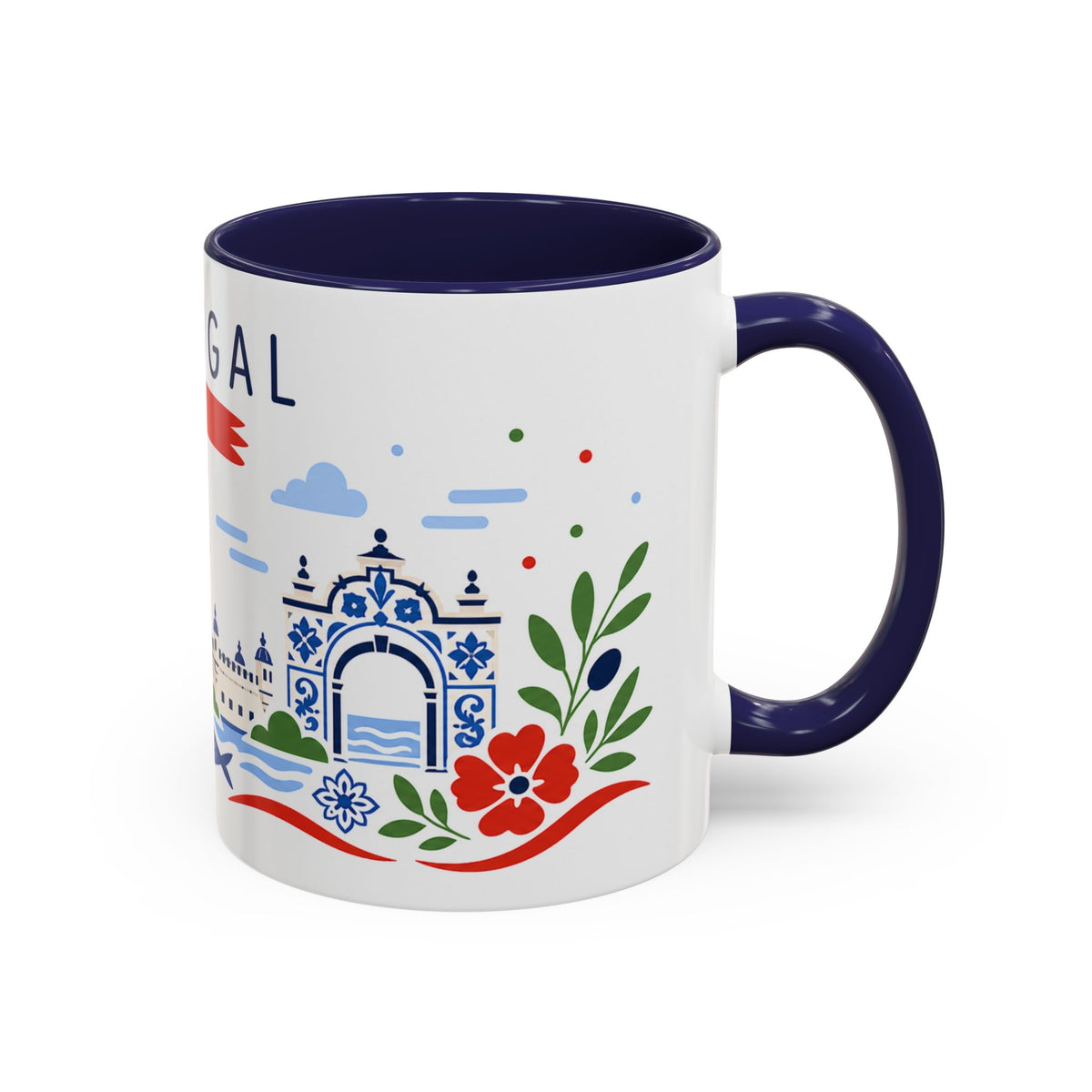 Portugal Coffee Mug | Travel Souvenir Accent Mug | Country Gift Ceramic Cup 11oz 15oz