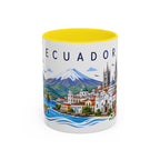 Ecuador Coffee Mug | Travel Souvenir Accent Mug | Place Gift Ceramic Cup 11oz 15oz