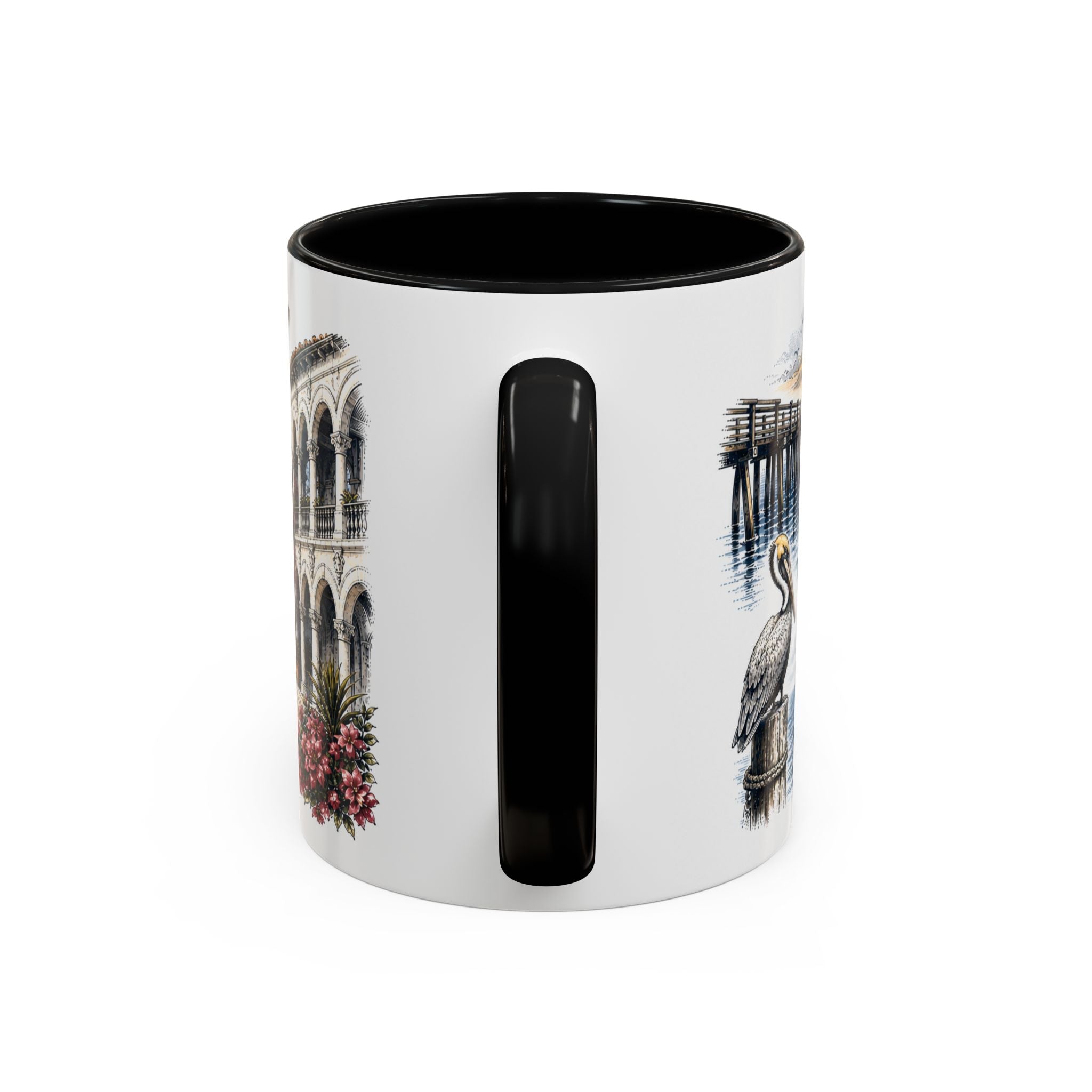 Naples Coffee Mug | United States Travel Souvenir | Vintage Illustrated City Gift | 11 oz 15 oz Accent Mug