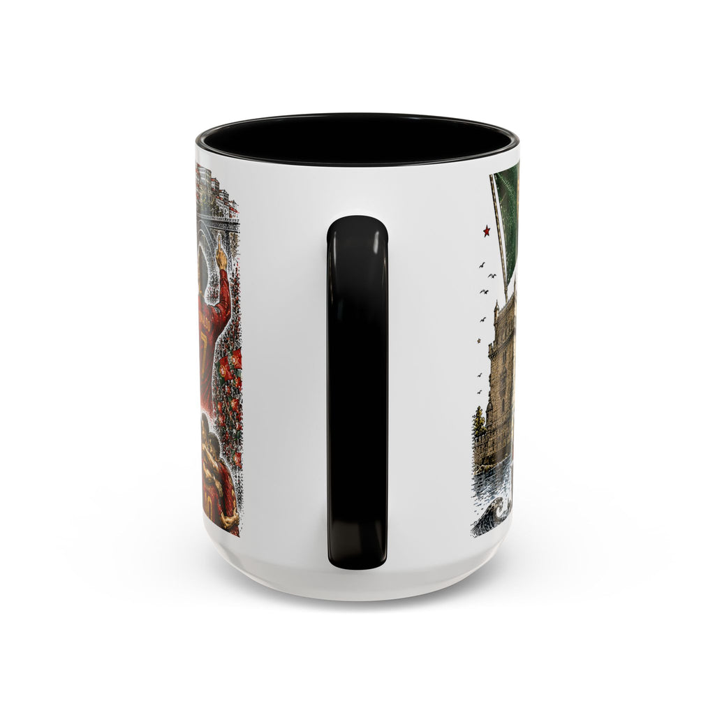 Portugal Soccer Coffee Mug | World Cup Fan Gift | Accent Color Ceramic 11oz 15oz Match Day Cup