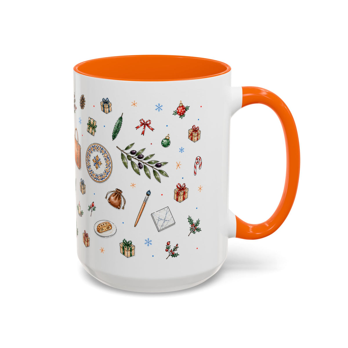 Florence Christmas Mug | Watercolor City Souvenir | Ceramic Coffee Cup (11oz 15oz)