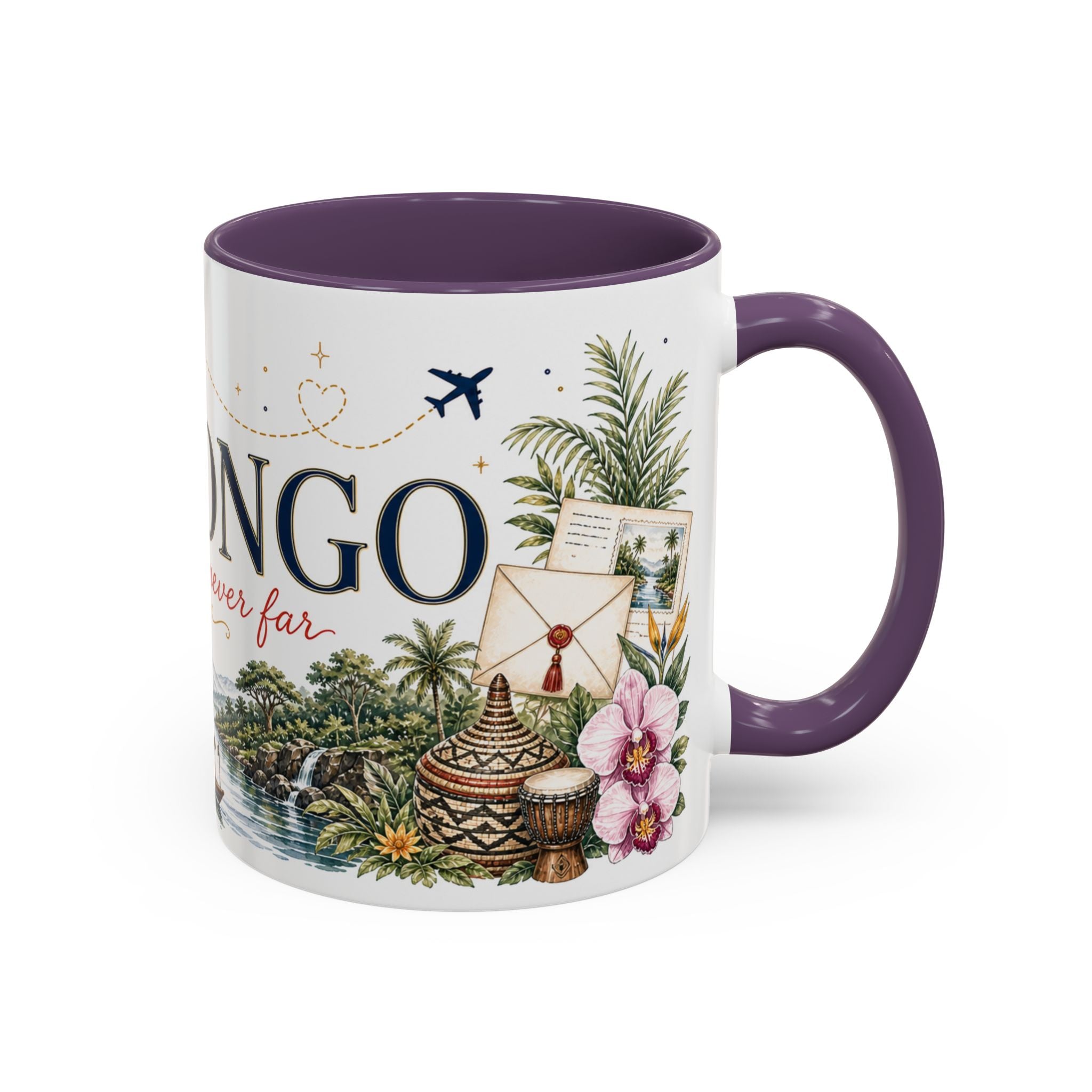 DR Congo Home Country Mug | Moving Away Gift | Long Distance Friendship | 11 oz 15 oz Accent Mug