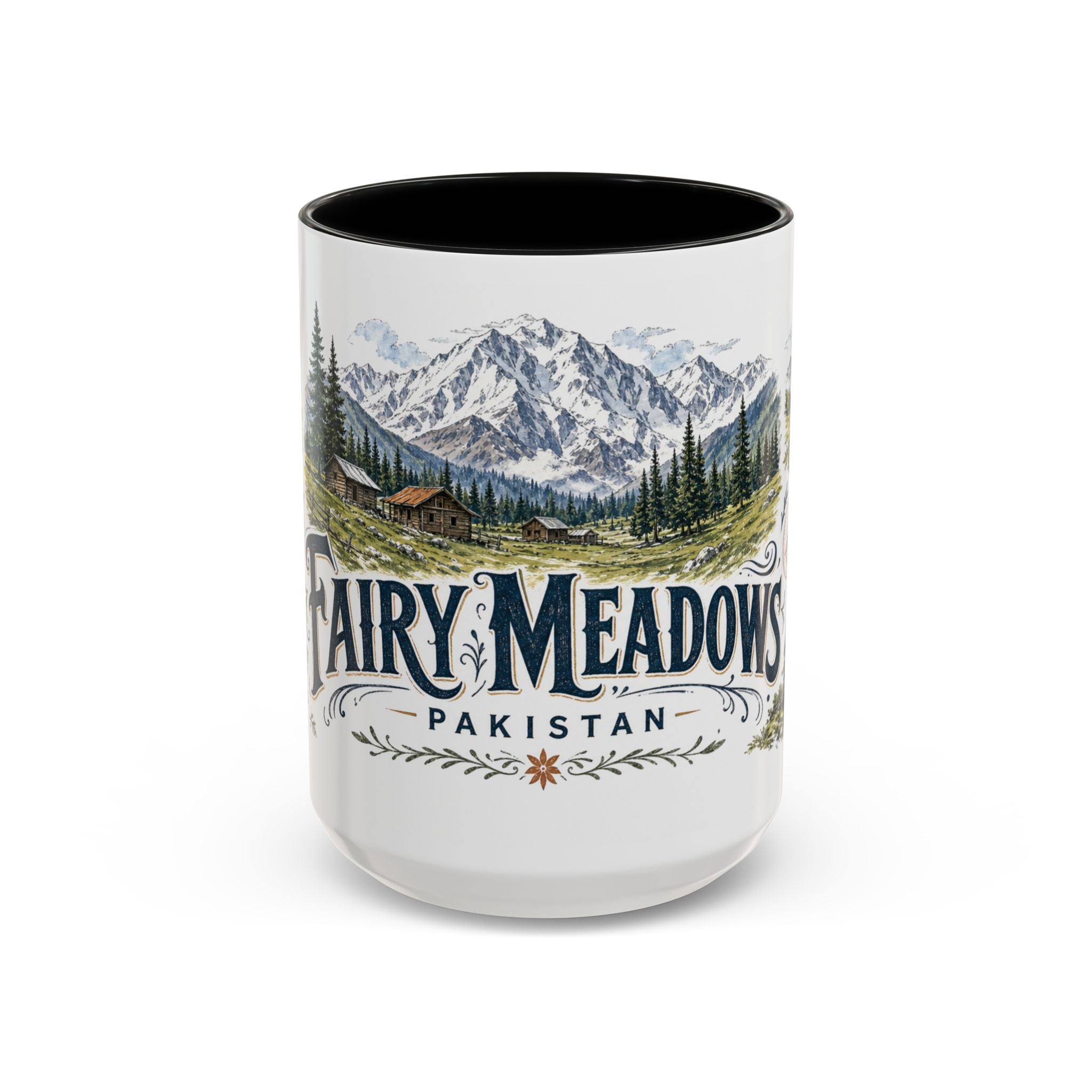 Fairy Meadows Mug, Pakistan Travel Souvenir, Bucket List Gift, Accent Ceramic Coffee Mug 11oz 15oz