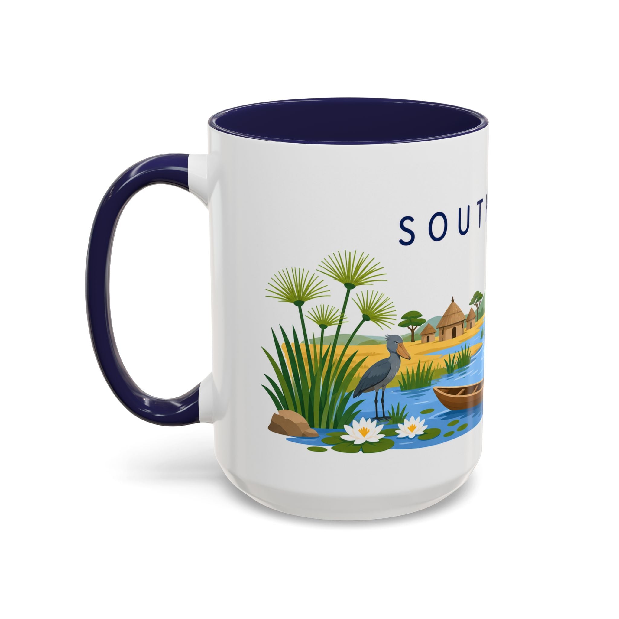 South Sudan Coffee Mug | Travel Souvenir Accent Mug | Country Gift Ceramic Cup 11oz 15oz
