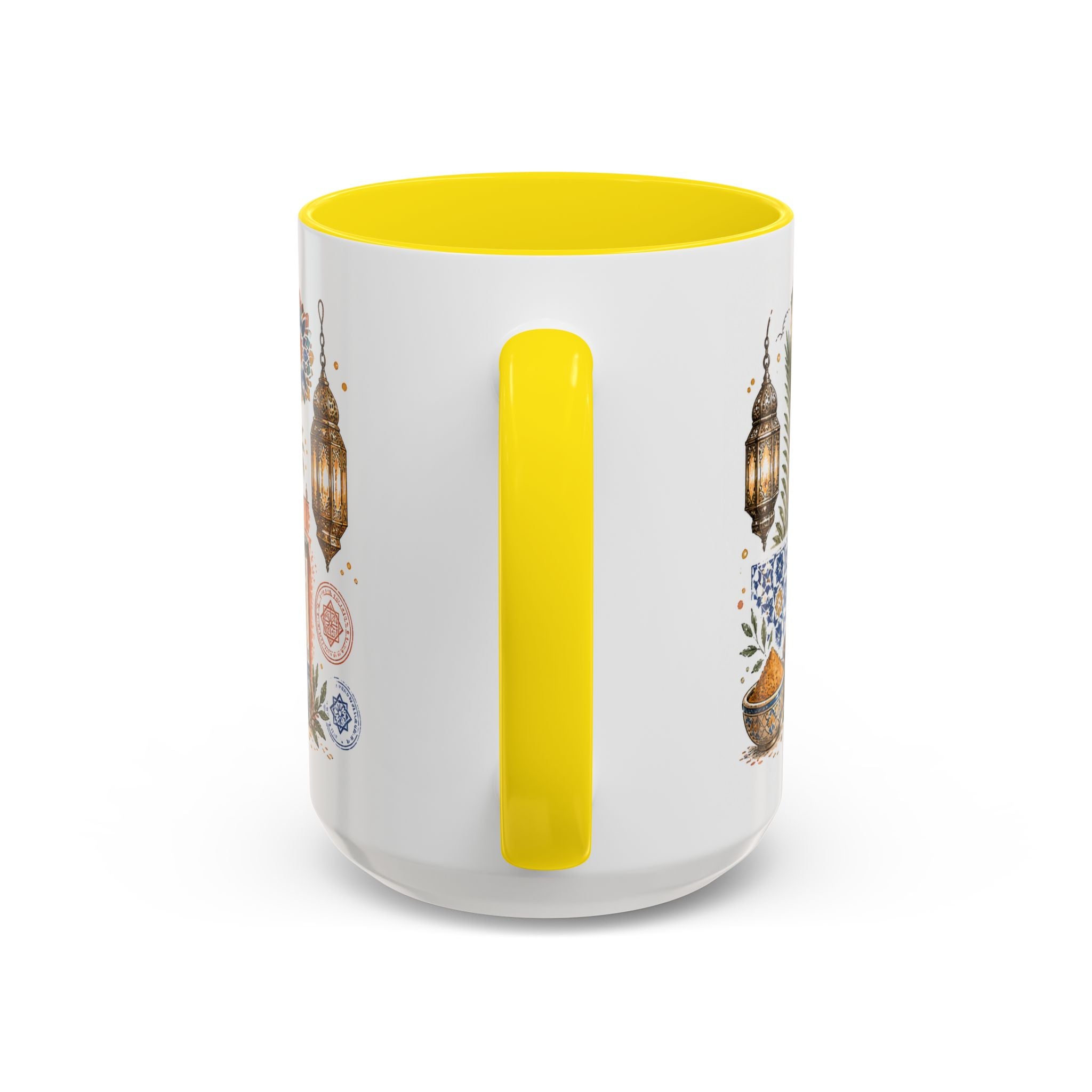 Marrakech Medina Coffee Mug | Travel Destination Souvenir Gift | Accent Color Ceramic 11oz 15oz