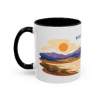 Death Valley National Park Coffee Mug | Solid Color Block Park Souvenir | 11oz 15oz Accent Mug