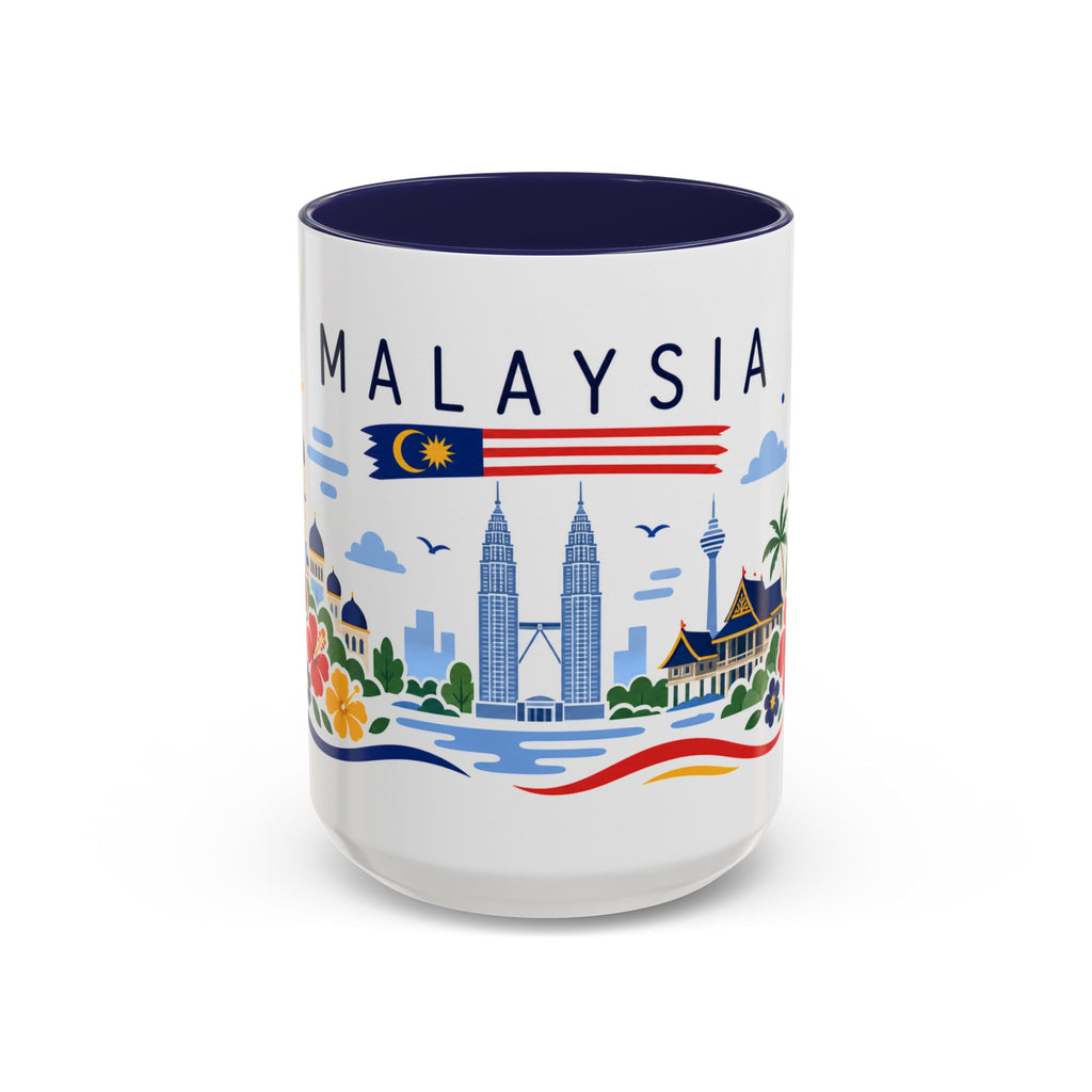 Malaysia Coffee Mug | Travel Souvenir Accent Mug | Country Gift Ceramic Cup 11oz 15oz