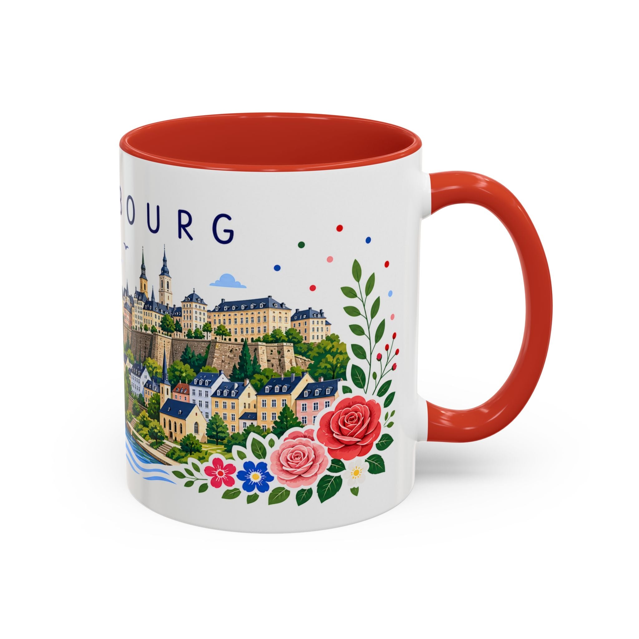 Luxembourg Coffee Mug | Travel Souvenir Accent Mug | Place Gift Ceramic Cup 11oz 15oz