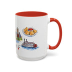 St. Louis Illustrated Travel Mug | City Souvenir Accent Coffee Mug | 11oz 15oz Ceramic Cup