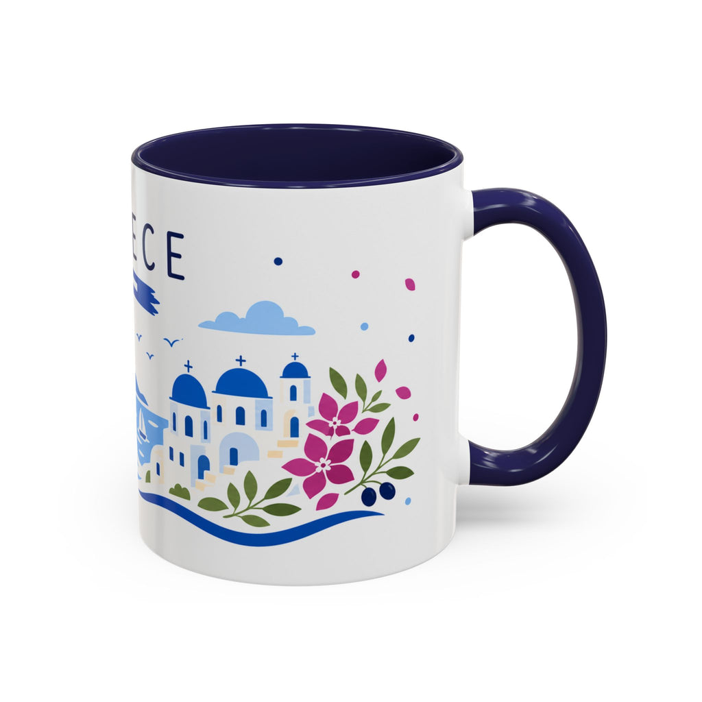Greece Coffee Mug | Travel Souvenir Accent Mug | Country Gift Ceramic Cup 11oz 15oz