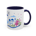 Greece Coffee Mug | Travel Souvenir Accent Mug | Country Gift Ceramic Cup 11oz 15oz