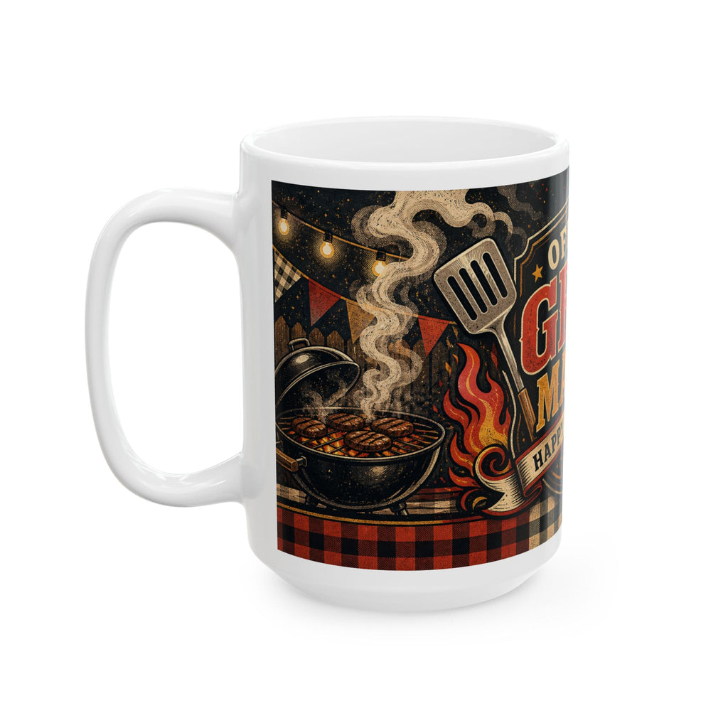 Official Grill Master Father's Day Coffee Mug | Dad Gift | Ceramic 11oz 15oz Cup