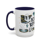 Iceland Ring Road Coffee Mug | Travel Destination Souvenir Gift | Accent Color Ceramic 11oz 15oz